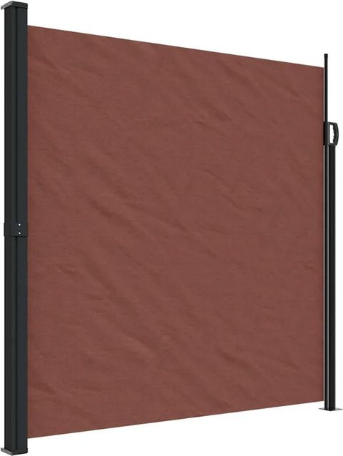 Furnicato Seitenmarkise ausziehbar Braun B: 500 cm, H: 200 cm - Bild 1