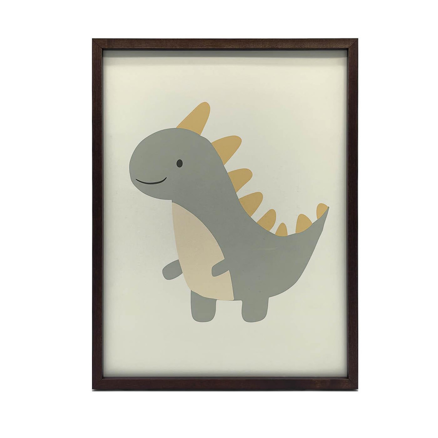 Plakat Dinosaurier im Lächeln von iKable mit schwarzem Aluminiumrahmen, Breite: 40 cm, Höhe: 50 cm - Bild 2