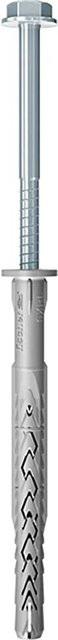 Fischer Langschaftdübel SXRL 10 x 120 FUS mit Sechskantschraube, Set mit 4 Stück, Farbe: Silber - Bild 1