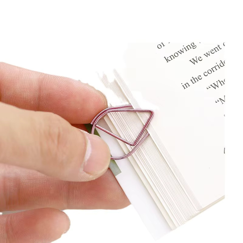 50 Stück dekorative Büroklammern aus Metall in Pink und Multicolour für Notizbücher und Schreibwaren HXZ03 - Bild 1