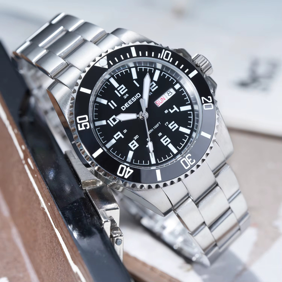 Deesio Armbanduhr, Automatik, Edelstahl, Saphirglas, Herren - Bild 2