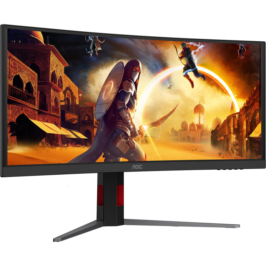 AOC AGON CU34G4CA Gaming-Monitor, 34 Zoll, QHD 1440p, VA-Panel, 180 Hz, Schwarz - Bild 1