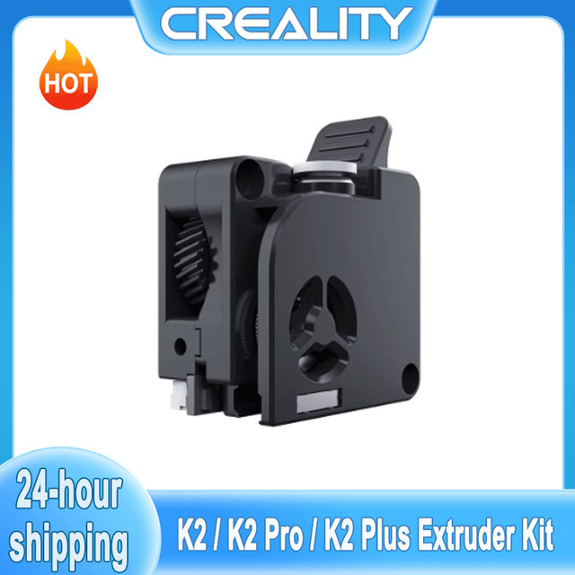 Creality Original K2 Plus Extruder-Kit mit Doppelgetriebe, 6,25:1 Untersetzungsverhältnis und eingebautem Filament-Break-Sensor in Schwarz - Bild 1