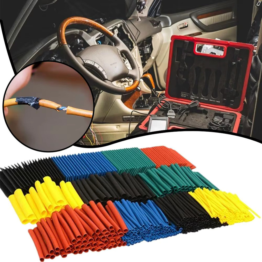 164-teiliges Set Schrumpfschlauch-Verpackung aus Kunststoff in Multicolor für Kabelisolierung - Bild 3