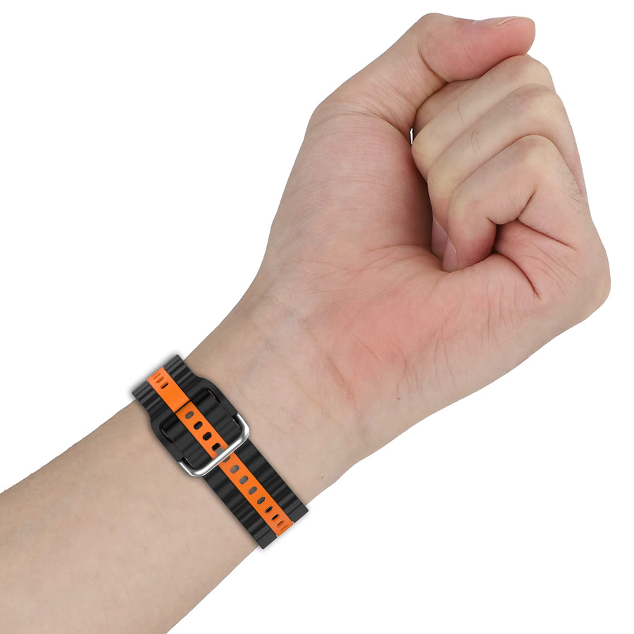 Uhrenarmband Silikon, zweifarbig, Samsung Galaxy Watch 8, Unisex - Bild 3