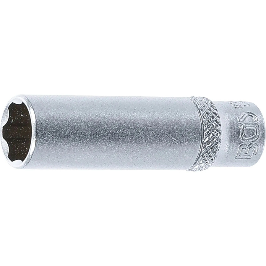 BGS Steckschlüssel-Einsatz Super Lock tief, Antrieb Innenvierkant 1/4 Zoll, SW 10 mm, Chrom-Vanadium, Silber - Bild 2