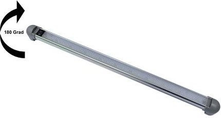 IWH LED Innenraumleuchte 19301 12V Schwenkbar in Weiß, L x B x H: 340 x 33 x 35 mm - Bild 1