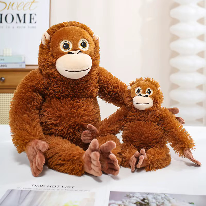 GDzaccly Gorilla-Plüschtier, Schimpansen, Stoffpuppe, Braun - Bild 4