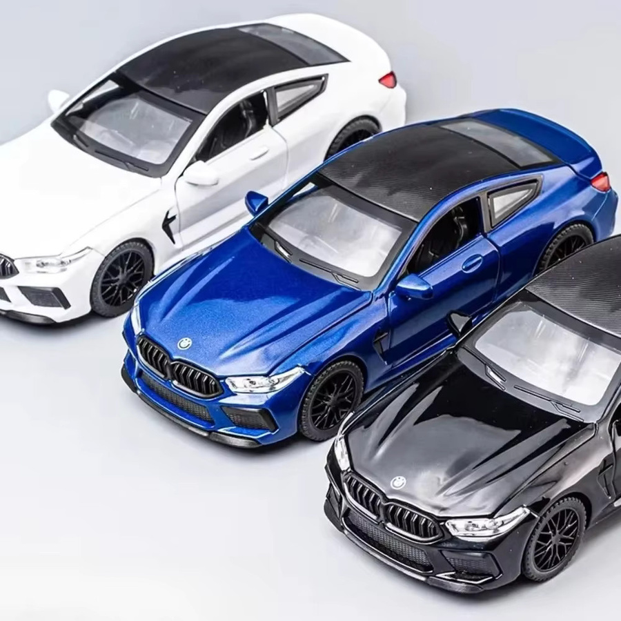RMZ city M8 Modell Sportwagen, Maßstab 1:32, mit Licht und Sound, Metall - Bild 4