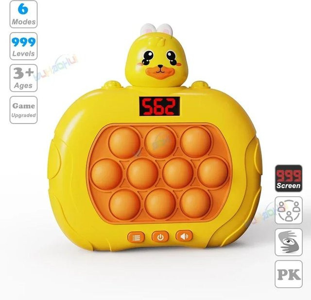 Fashnics 999 Level Elektronische Pop Schnell Push Blasen Spiel Maschine, Anti Stress Sensorische Blase Spielzeug, ab 3 Jahre - Bild 1