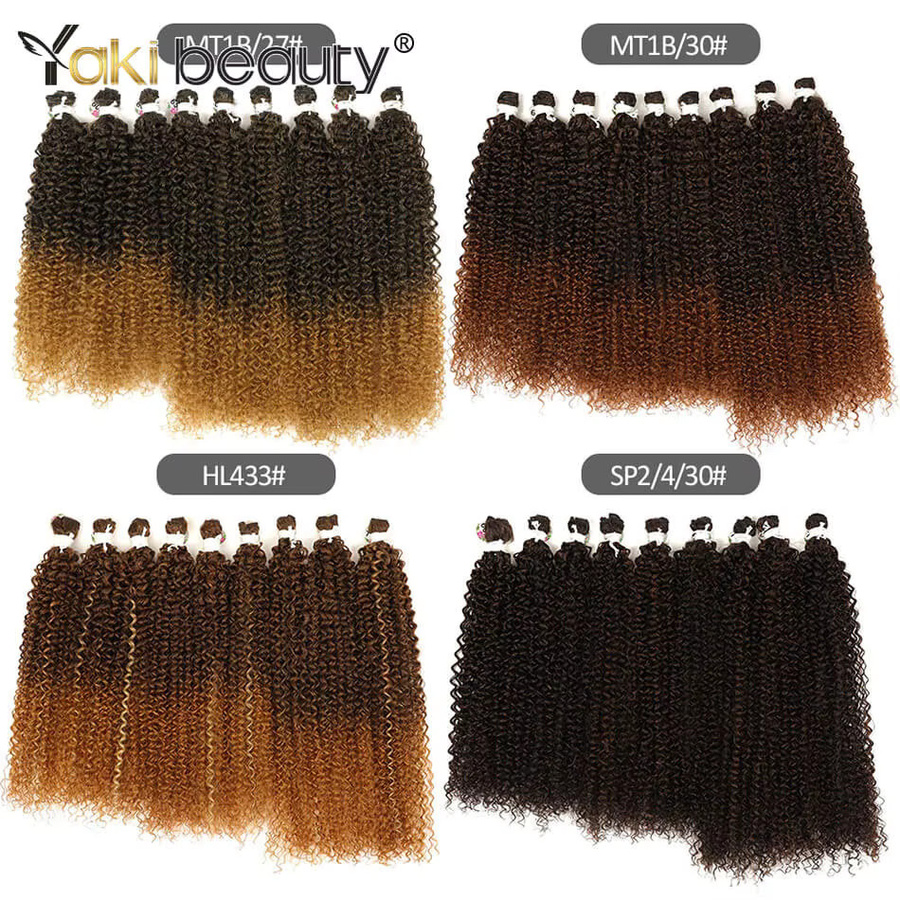 YAKIBEAUTY Afro-Locken Haarbündel, Synthetische Faser, 70 cm, Unisex - Bild 3