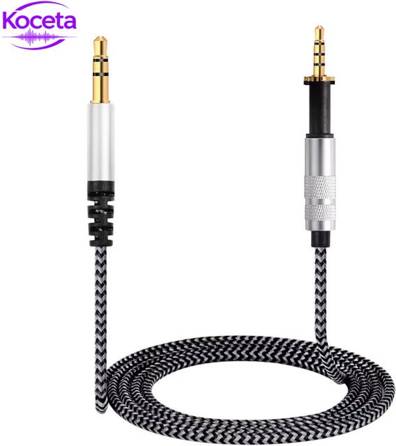 Koceta OFC K450 Kupfer-Kopfhörerkabel in Schwarz mit 3,5 mm Jack als HiFi Audio Upgrade Ersatzkabel für On-Ear-Kopfhörer wie AKG K451 K452 Q460 K480 - Bild 1