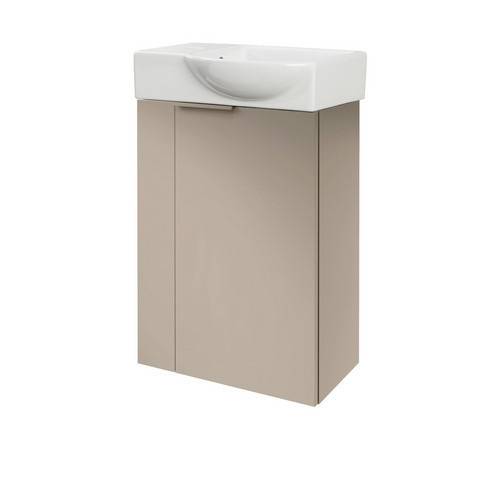 Fackelmann Mini-Waschtischunterschrank SBC links, Grau, B/H/T: 44 x 60 x 24,3 cm - Bild 3