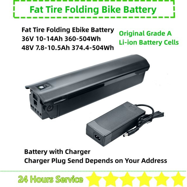 Dsaikl Li-Ionen E-Bike Akku 36V 10,4Ah Schwarz inklusive Ladegerät für Allegro Andi 7 Plus 20 Zoll E-Bike - Bild 1