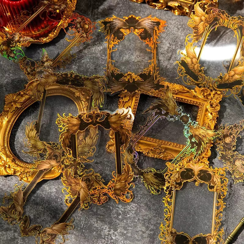 10 Stück Mythologie-Aufkleber in Gold, 6 Vintage-Stile aus PET für deine Tagebuch-Dekoration - Bild 1