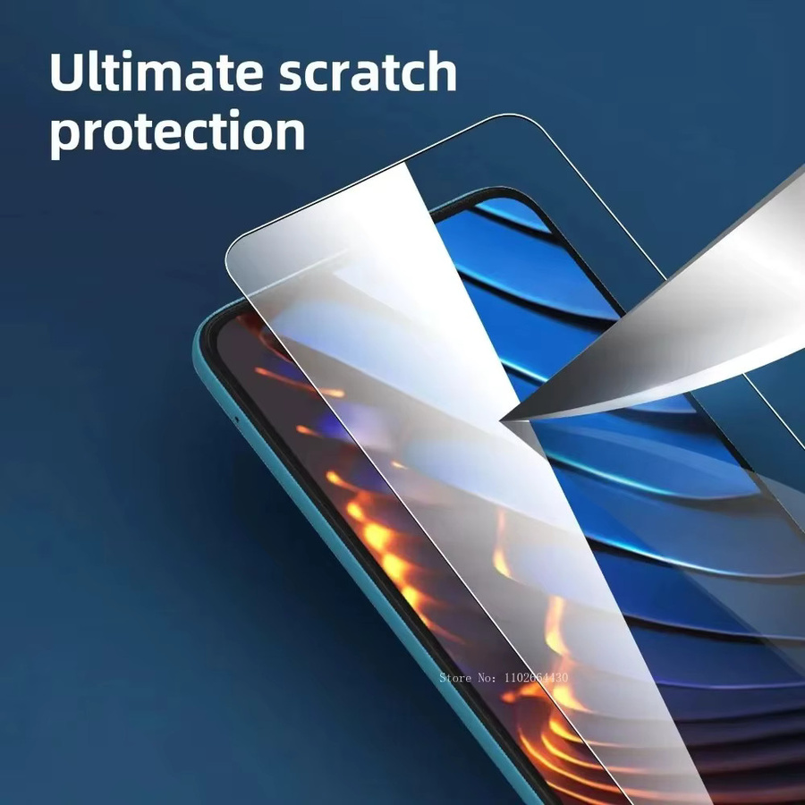 3er-Pack Displayschutzfolie aus gehärtetem Glas für Xiaomi Poco X7 X6 X5 X4 Serie, HD klar und transparent - Bild 4