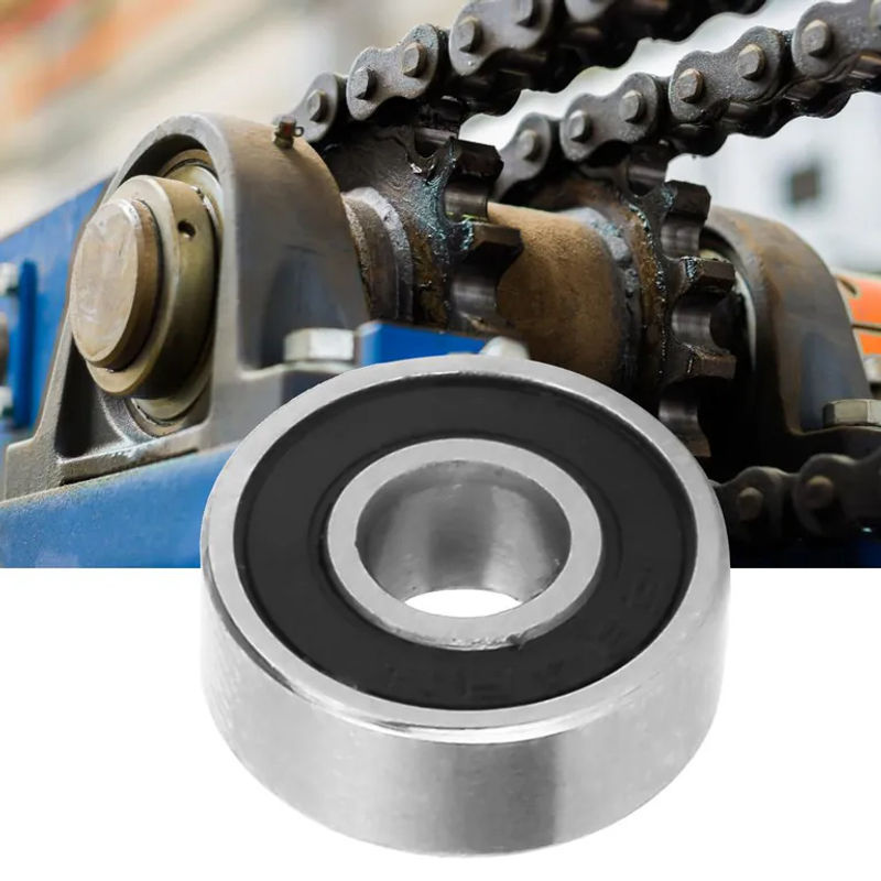 10 Stück Fishine Rillenkugellager 6962RS doppelseitig gummigedichtet in Silber, Durchmesser: 6 mm, Breite: 15 mm, Höhe: 5 mm - Bild 2