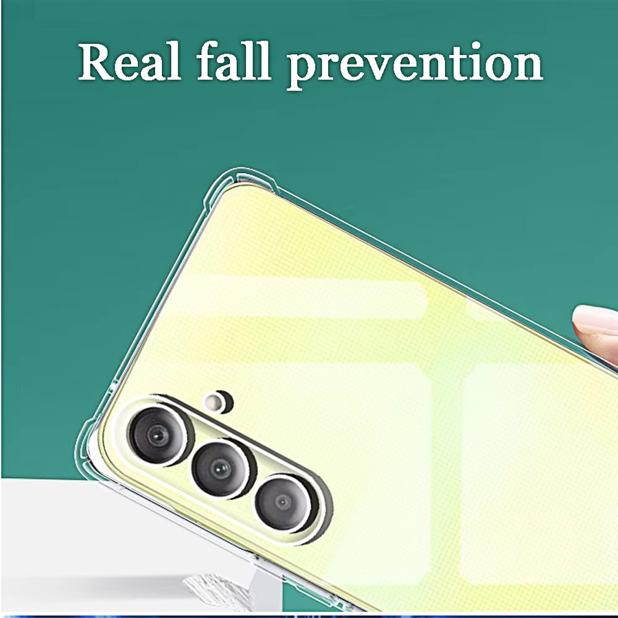 Stoßfeste Silikon Handyhülle für Samsung Galaxy A25 5G in Transparent, weiche TPU-Rückseite - Bild 4