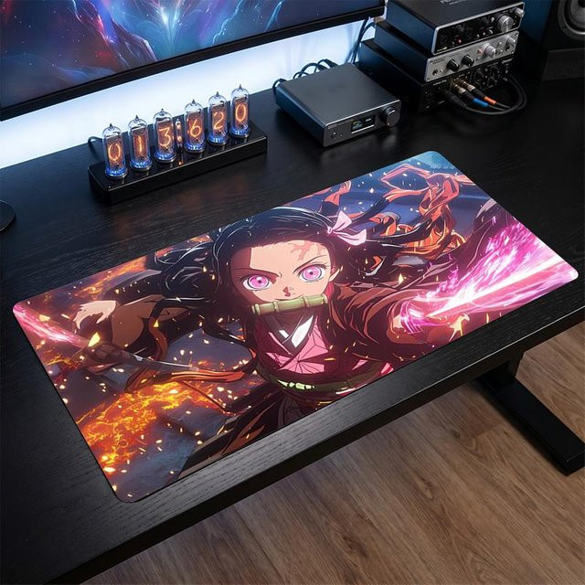 WildHue C Mauspad Nezuko Kamado bedruckt, rutschfest und wasserdicht, B/T: 60 x 30 cm, multicolour - Bild 1