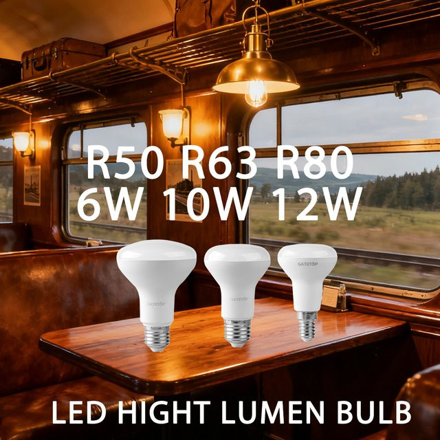 LED Reflektor Glühbirne für Badezimmer und Zuhause, E14 oder E27 Sockel, R50 R63 R80 Form, Warmweiß 3000K, Weiß - Bild 1