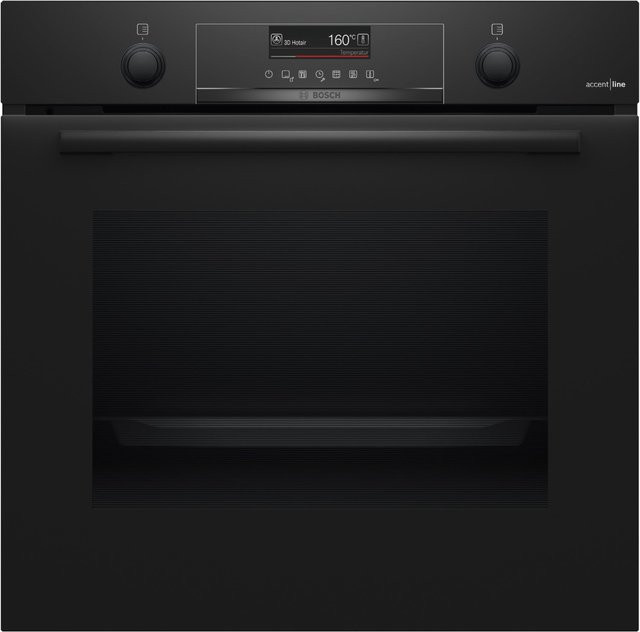 Bosch Serie 6 Einbaubackofen HBG4795B7 in Schwarz mit 71 l Volumen, WLAN, pyrolytischer Selbstreinigung und Pizza-Stufe, Breite: 59,4 cm - Bild 1