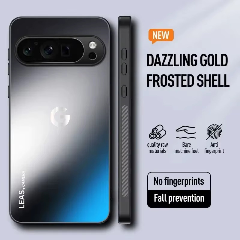 AG Mattierte Anti-Fingerabdruck-Rückplatte Schutzhülle für Google Pixel 11 Pro XL 10A 9A 8 7 6 A/Pro in Schwarz - Bild 2