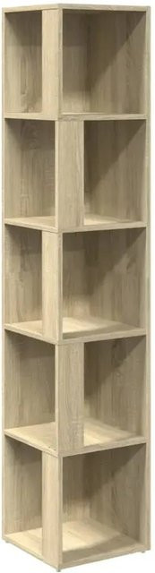 vidaXL Eckregal Sonoma-Eiche, B/T/H: 33 x 33 x 164,5 cm - Bild 1