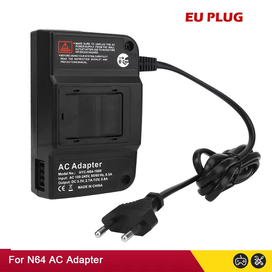 HeroAngel AC/DC-Adapter Netzteil für N64 Spielkonsole in Schwarz - Bild 2