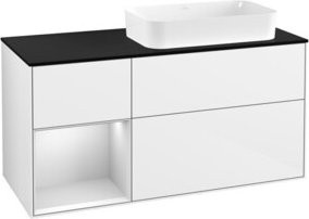 V&B Waschtischunterschrank Finion in Weiß lackiert, B/T: 120 x 60 cm - Bild 1