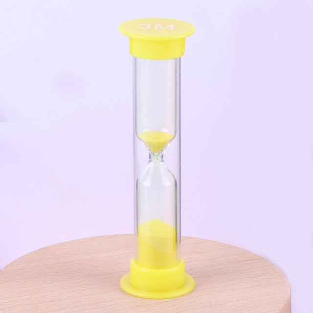 Houspace Sanduhr Timer in Gelb für Dusche und Zähneputzen - Bild 1