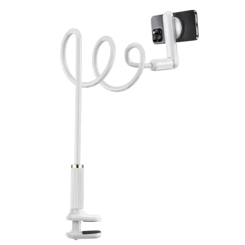 Eary Magnetischer Schwanenhals-Handyhalter für das Bett in Weiß mit flexiblem langen Arm und 360 Grad drehbarer Halterung - Bild 4