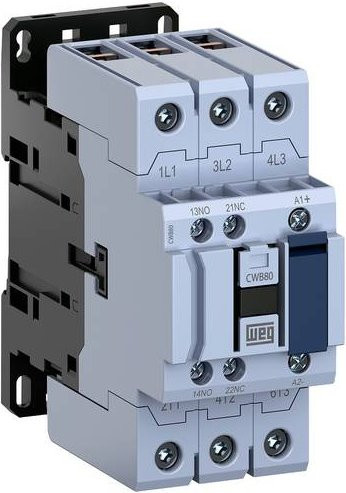 WEG Leistungsschütz CWB80-11-30D24 Sofortschaltend, 3 Schließer, 37 kW, 230 V/AC, Grau - Bild 1