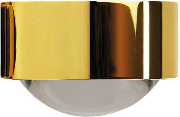 Top Light Puk Mini One LED Deckenleuchte in Gold/Messing mit transparentem Glasschirm - Bild 1