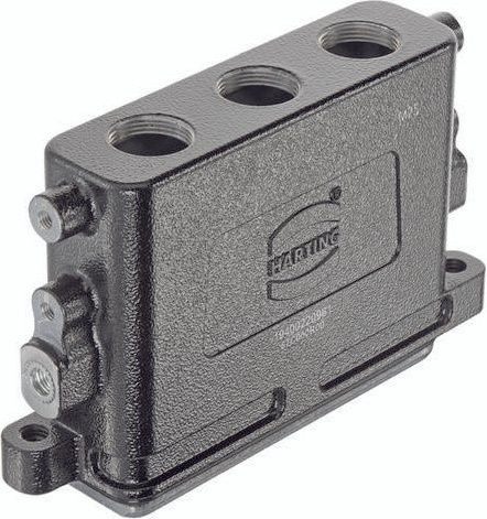 HARTING Sockelgehäuse 19 40 022 0961 19400220961 aus Aluminium in Grau - Bild 1