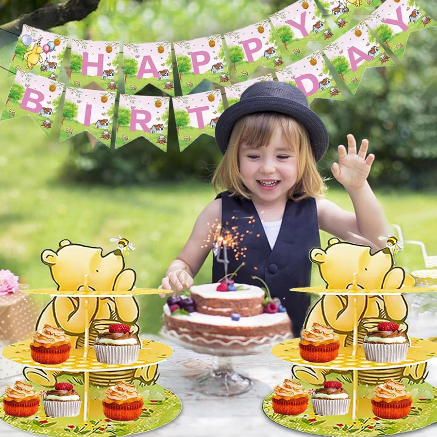 Disney Winnie Dessert-Halter Cupcake-Ständer, 3-stöckig, Partydekoration - Bild 3