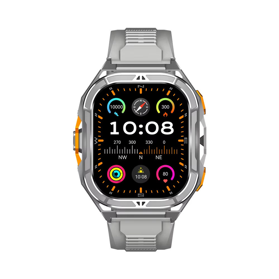 Leadoys X5 GPS-Smartwatch für Herren in Schwarz mit Herzfrequenzmesser und 5 ATM Wasserdichtigkeit für Sport und Outdoor - Bild 5