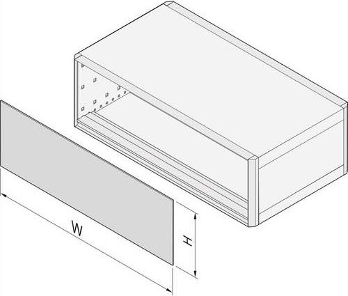 Schroff Frontplatte 24572606 in Grau - Bild 1