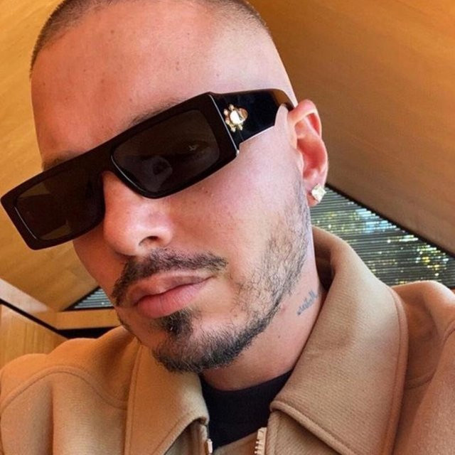 Binchi Keji Travel Sonnenbrille, Damen, Rechteckig, Vollrand, Schwarz, Kunststoff - Bild 1