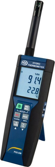 PCE Instruments Thermo-Hygrometer PCE-330 in Schwarz - Bild 1