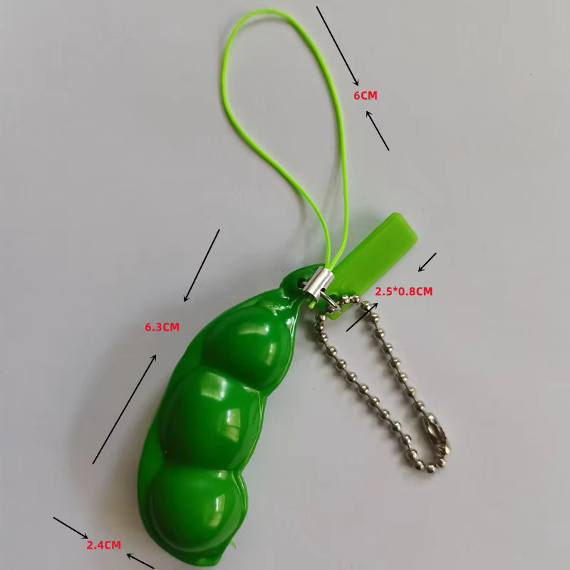 WOHLTAO Schlüsselanhänger, Grüne Bohnen, Unisex - Bild 3