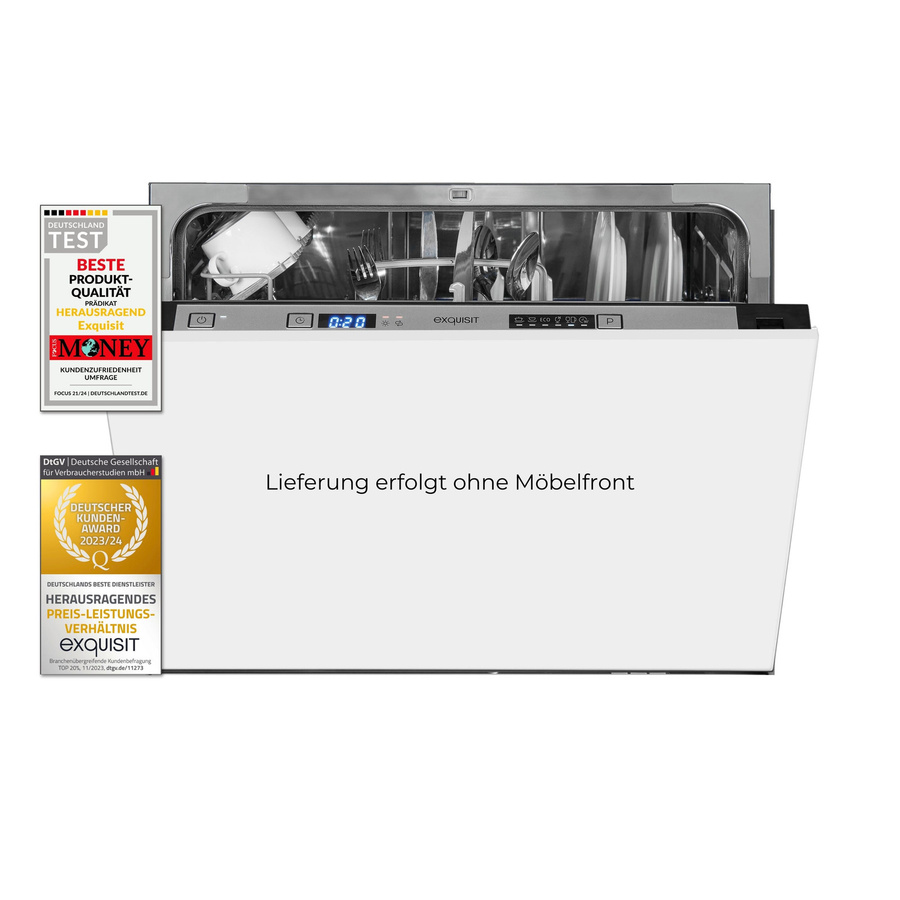 Exquisit EGSP1060-E-030F Geschirrspüler, vollintegriert, schwarz - Bild 2