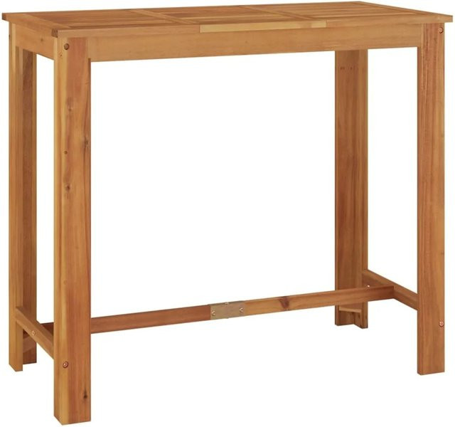 vidaXL Garten-Stehtisch aus Akazien-Massivholz, Braun, B/T/H: 120 x 60 x 105 cm - Bild 1