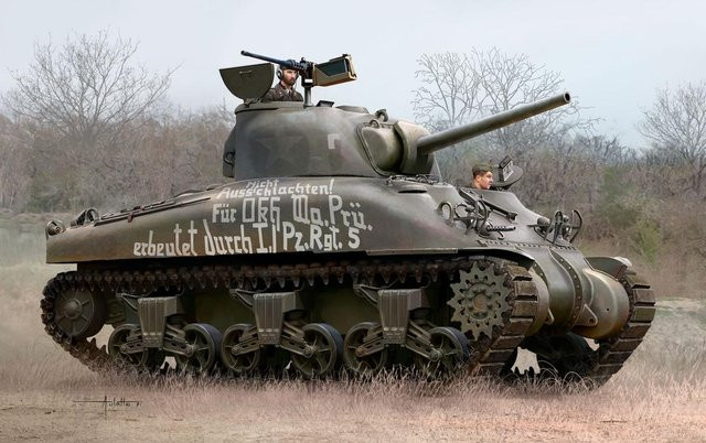 Revell Model Set Sherman M4A1, Fahrzeuge, 1:72, Grau, Kunststoff - Bild 5