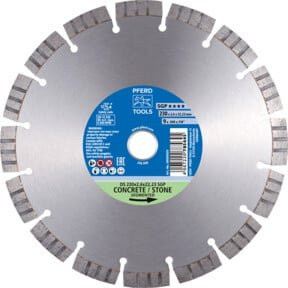 PFERD Diamanttrennscheibe DS SGP für Ziegel, Stahlbeton und Stein, Durchmesser: 300 mm, Bohrungs-Ø: 25,4 mm - Bild 1