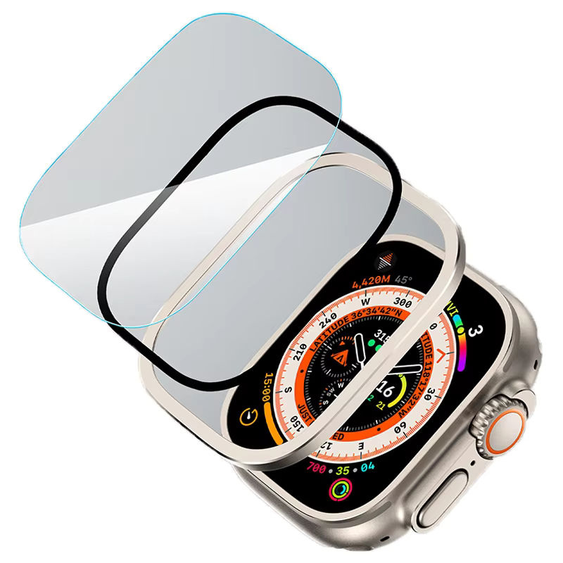 Displayschutz für Apple Watch Ultra, Titan-Metallrahmen, 49 mm - Bild 2