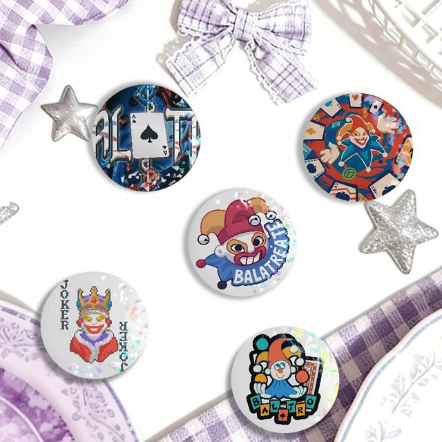 Game B-Balatro Joker-Karten, Laser-Abzeichen, kreative Broschen, Rucksack-Accessoires - Bild 1