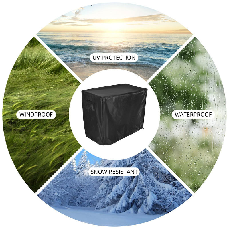 TOMTOP JMS Outdoor Vorbereitungstischabdeckung aus 420D Polyester, wasserdicht und belastbar, Schwarz, B: 101,6 cm, T: 61 cm, H: 81,28 cm - Bild 7