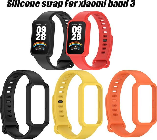 Xiaomi Uhrenarmband Silikon, Xiaomi Smart Band 9 Active, Redmi Band 3, Unisex - Bild 1