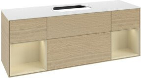 V&B Waschtischunterschrank Finion in Eichen Natur, B/T/H: 160 x 60 x 50,1 cm - Bild 1