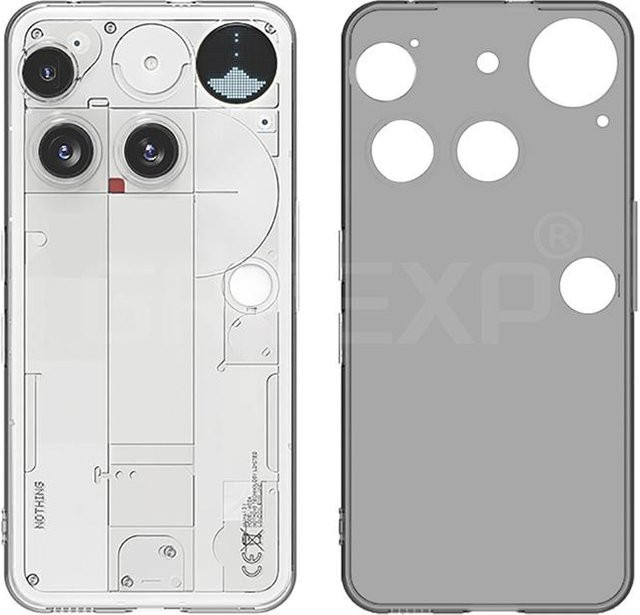 Transparente Silikon Handyhülle für Nothing Phone 3 G in Weiß - Bild 1